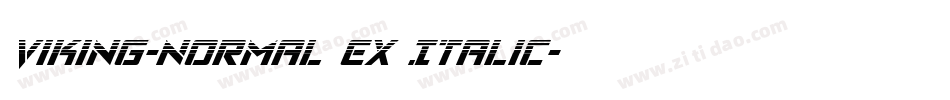 Viking-Normal Ex Italic字体转换
